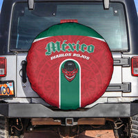 Baseball Mexico Diablos Rojos Spare Tire Cover Red Devils Aztec Pattern