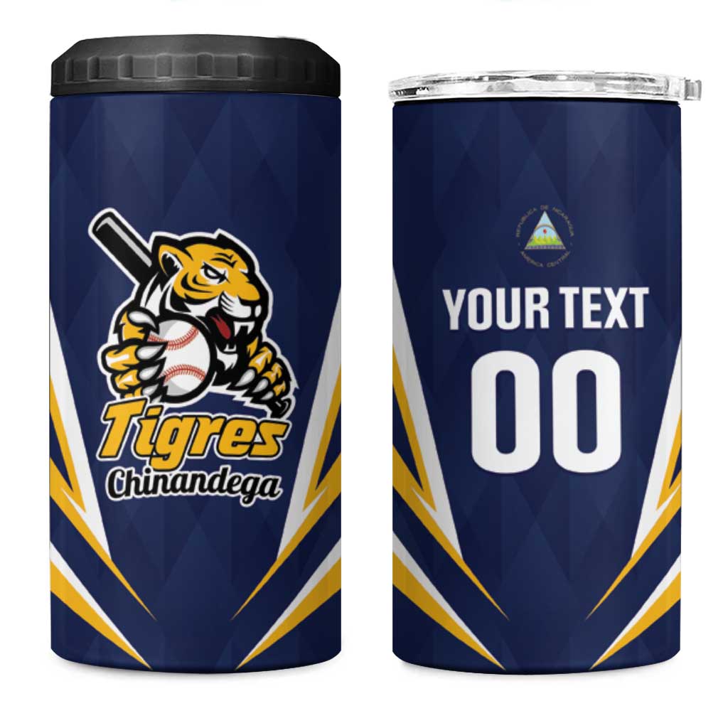 Custom Baseball Tigres Chinandega 4 in 1 Can Cooler Tumbler Go Nicaragua Boys