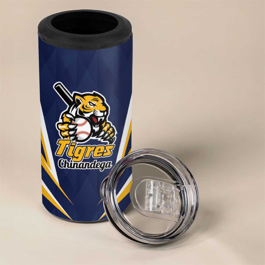 Custom Baseball Tigres Chinandega 4 in 1 Can Cooler Tumbler Go Nicaragua Boys