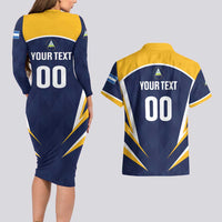 Custom Baseball Tigres Chinandega Couples Matching Long Sleeve Bodycon Dress and Hawaiian Shirt Go Nicaragua Boys