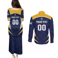 Custom Baseball Tigres Chinandega Couples Matching Puletasi and Long Sleeve Button Shirt Go Nicaragua Boys