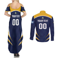 Custom Baseball Tigres Chinandega Couples Matching Summer Maxi Dress and Long Sleeve Button Shirt Go Nicaragua Boys