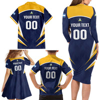 Custom Baseball Tigres Chinandega Family Matching Long Sleeve Bodycon Dress and Hawaiian Shirt Go Nicaragua Boys