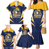 Custom Baseball Tigres Chinandega Family Matching Mermaid Dress and Hawaiian Shirt Go Nicaragua Boys