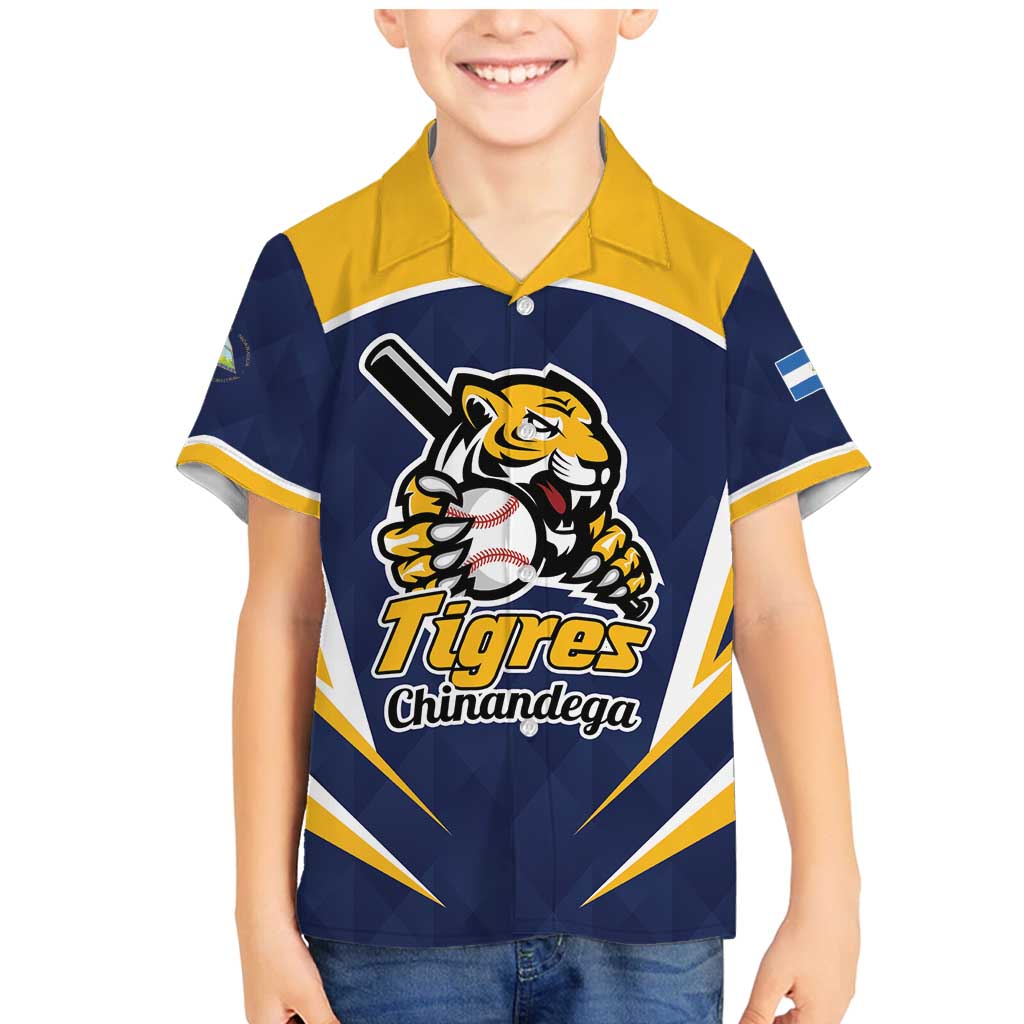 Custom Baseball Tigres Chinandega Family Matching Mermaid Dress and Hawaiian Shirt Go Nicaragua Boys