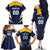 Custom Baseball Tigres Chinandega Family Matching Off The Shoulder Long Sleeve Dress and Hawaiian Shirt Go Nicaragua Boys