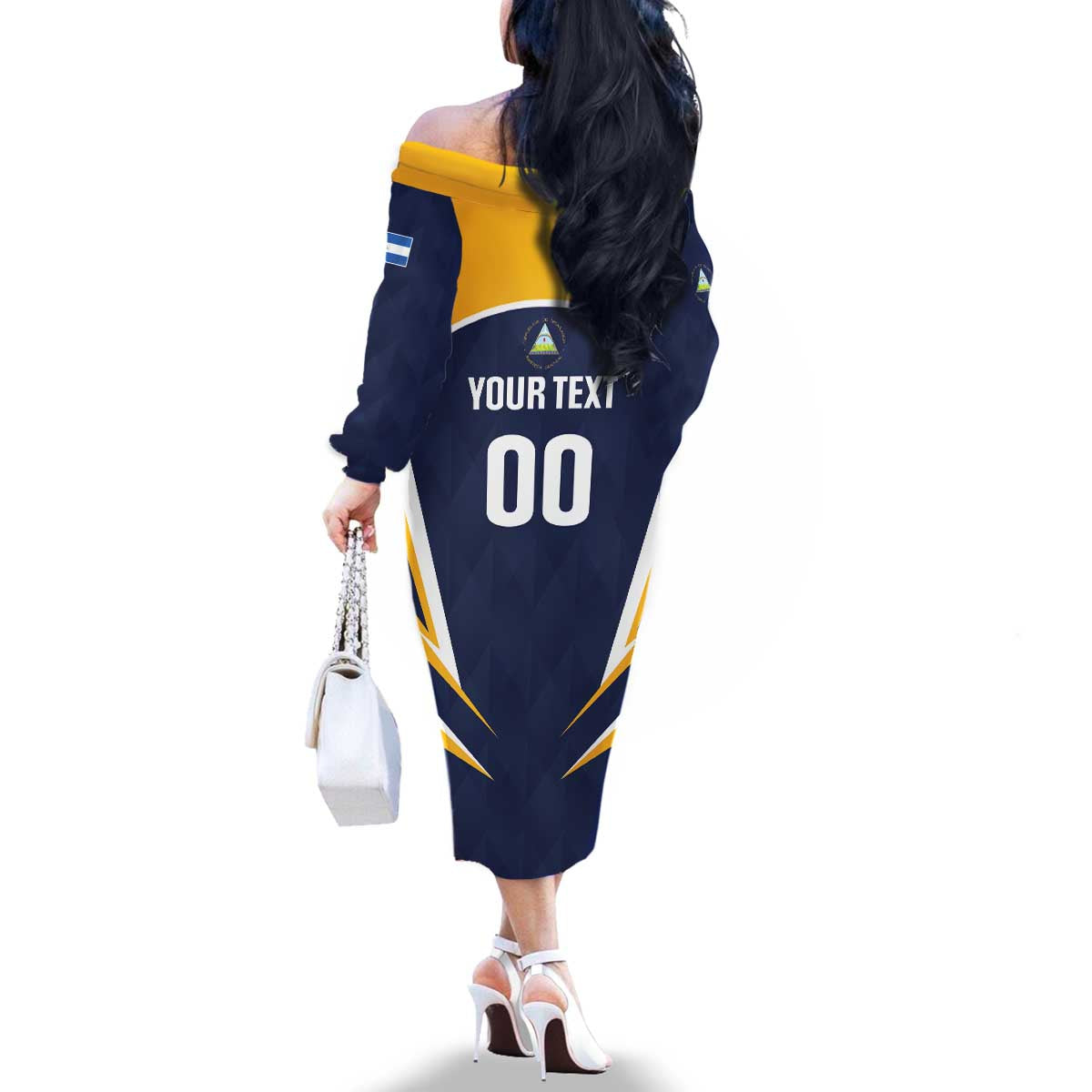 Custom Baseball Tigres Chinandega Family Matching Off The Shoulder Long Sleeve Dress and Hawaiian Shirt Go Nicaragua Boys