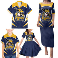 Custom Baseball Tigres Chinandega Family Matching Puletasi and Hawaiian Shirt Go Nicaragua Boys