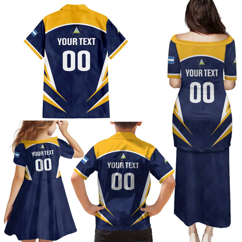 Custom Baseball Tigres Chinandega Family Matching Puletasi and Hawaiian Shirt Go Nicaragua Boys