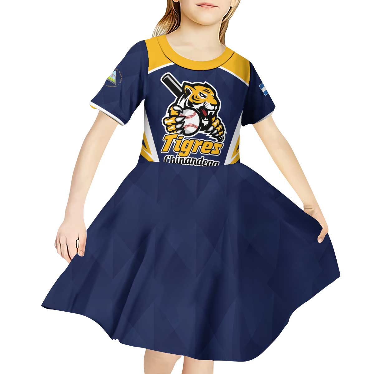 Custom Baseball Tigres Chinandega Kid Short Sleeve Dress Go Nicaragua Boys