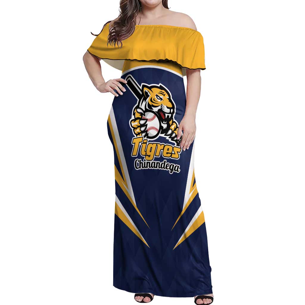 Custom Baseball Tigres Chinandega Off Shoulder Maxi Dress Go Nicaragua Boys