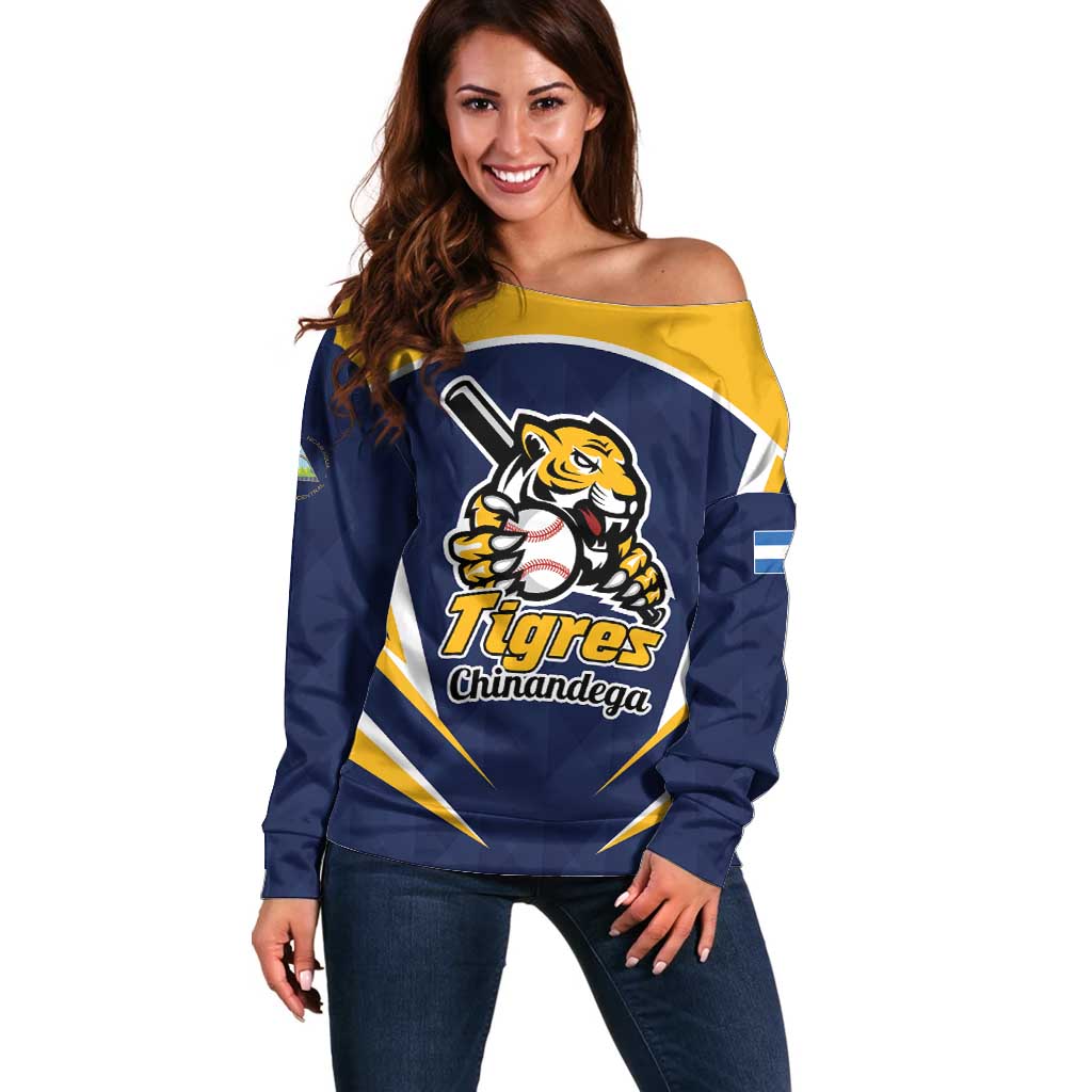 Custom Baseball Tigres Chinandega Off Shoulder Sweater Go Nicaragua Boys