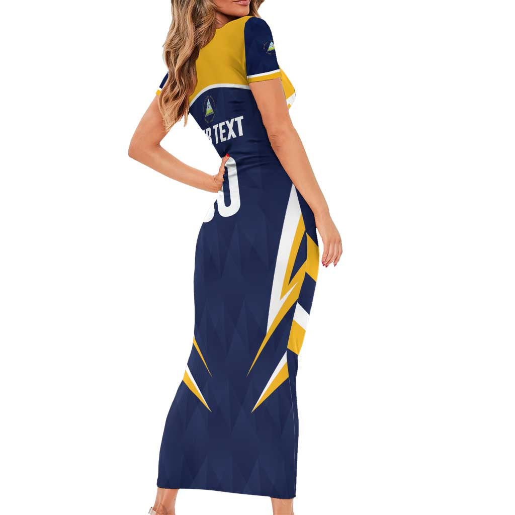 Custom Baseball Tigres Chinandega Short Sleeve Bodycon Dress Go Nicaragua Boys