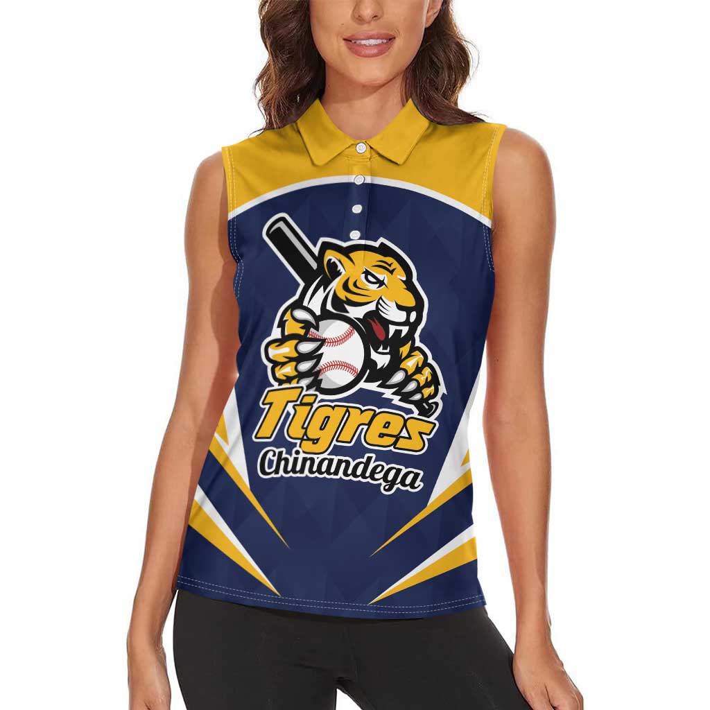 Custom Baseball Tigres Chinandega Women Sleeveless Polo Shirt Go Nicaragua Boys