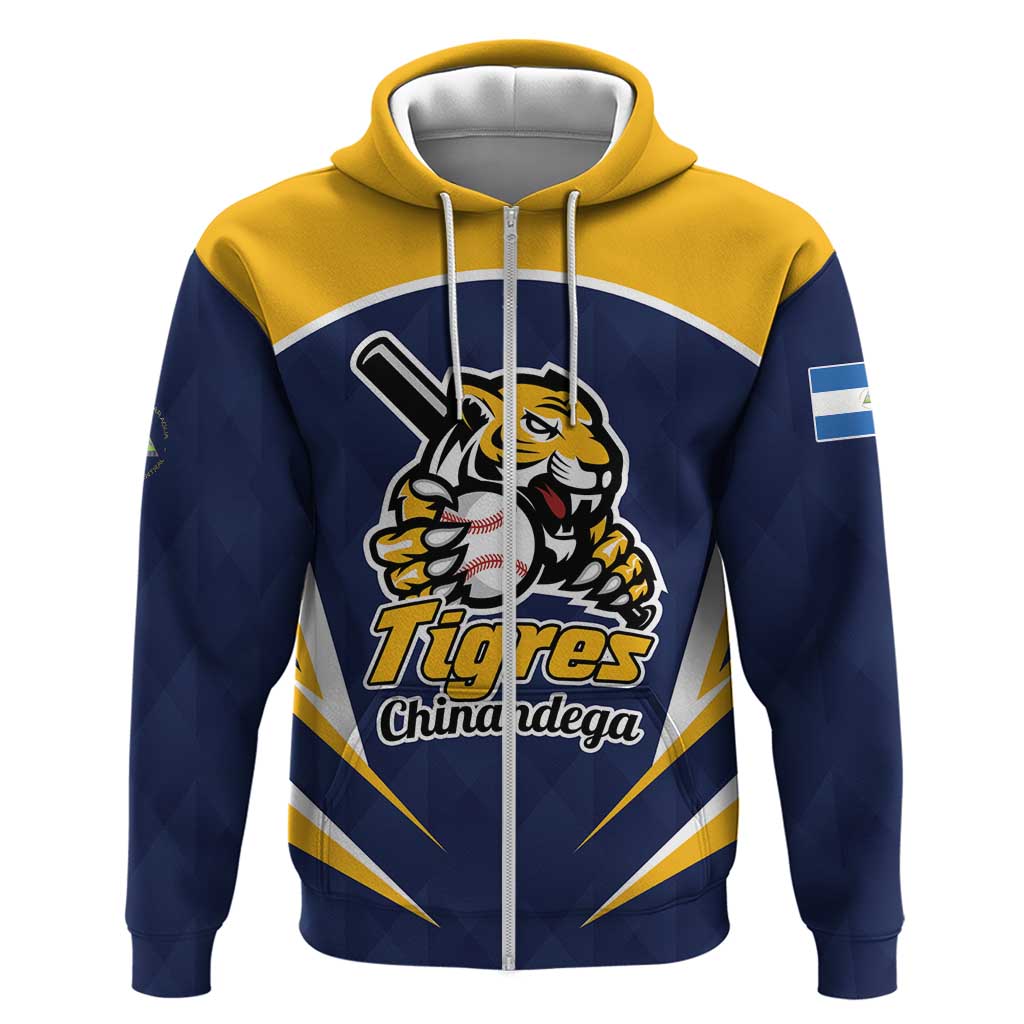 Custom Baseball Tigres Chinandega Zip Hoodie Go Nicaragua Boys