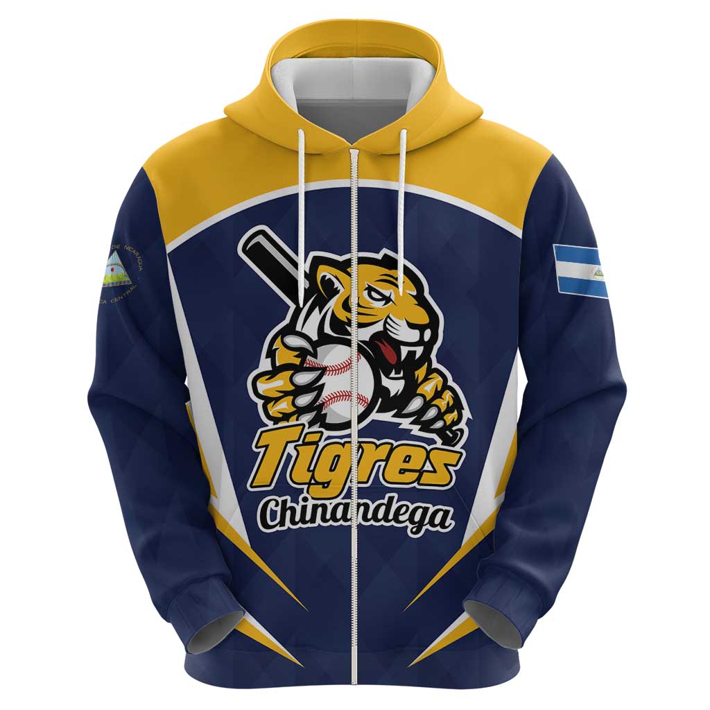 Custom Baseball Tigres Chinandega Zip Hoodie Go Nicaragua Boys