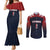 Custom Baseball Titanes Florida Couples Matching Mermaid Dress and Long Sleeve Button Shirt Puerto Rico Boys Come On