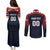 Custom Baseball Titanes Florida Couples Matching Puletasi and Long Sleeve Button Shirt Puerto Rico Boys Come On