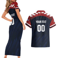 Custom Baseball Titanes Florida Couples Matching Short Sleeve Bodycon Dress and Hawaiian Shirt Puerto Rico Boys Come On