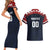 Custom Baseball Titanes Florida Couples Matching Short Sleeve Bodycon Dress and Hawaiian Shirt Puerto Rico Boys Come On