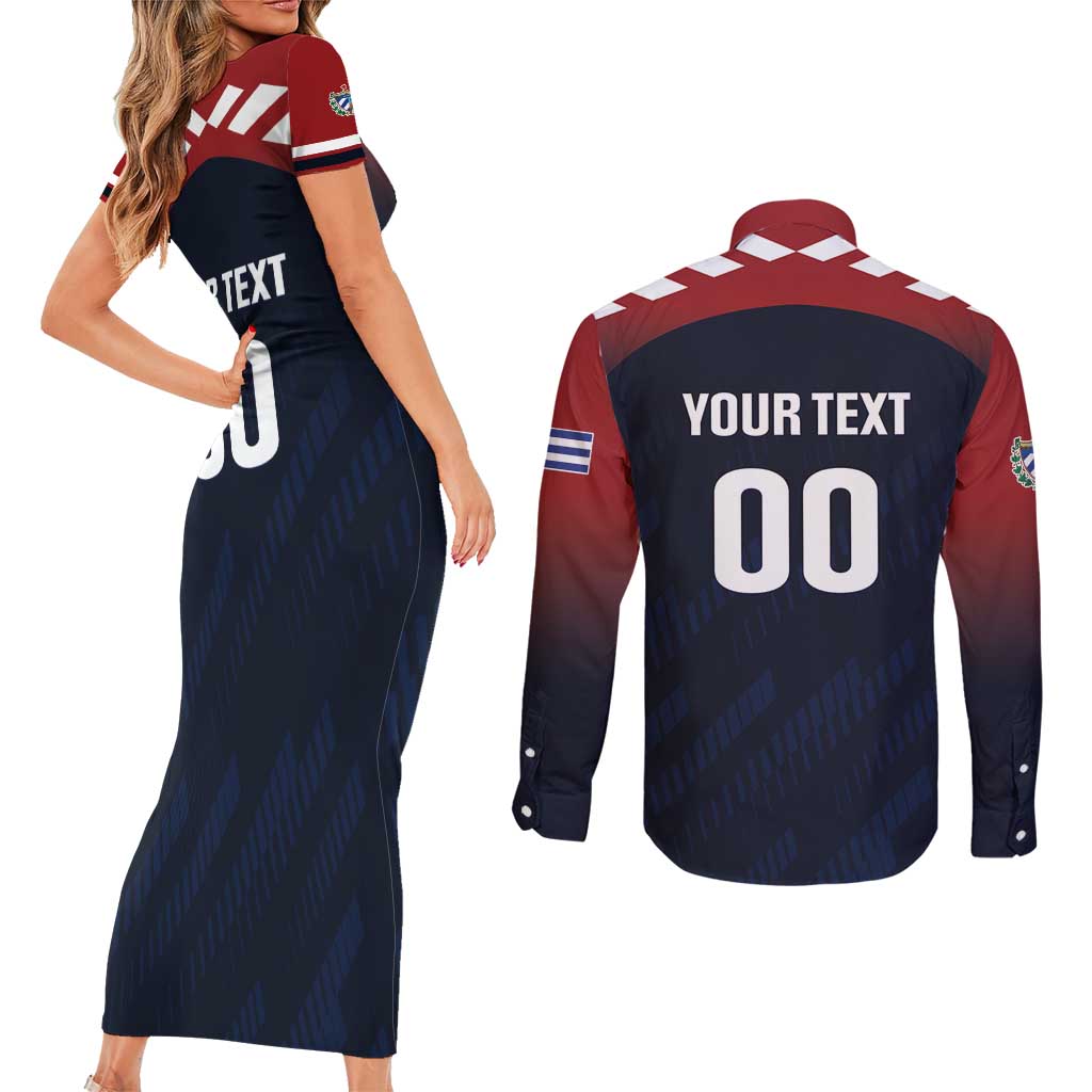 Custom Baseball Titanes Florida Couples Matching Short Sleeve Bodycon Dress and Long Sleeve Button Shirt Puerto Rico Boys Come On