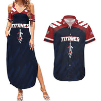 Custom Baseball Titanes Florida Couples Matching Summer Maxi Dress and Hawaiian Shirt Puerto Rico Boys Come On