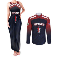 Custom Baseball Titanes Florida Couples Matching Tank Maxi Dress and Long Sleeve Button Shirt Puerto Rico Boys Come On