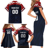 Custom Baseball Titanes Florida Family Matching Short Sleeve Bodycon Dress and Hawaiian Shirt Puerto Rico Boys Come On
