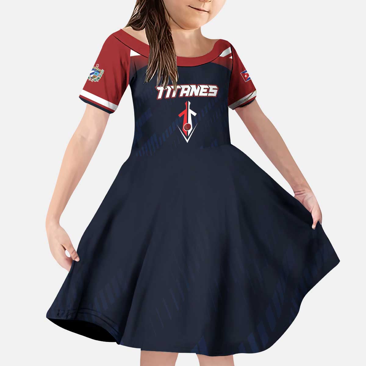 Custom Baseball Titanes Florida Kid Short Sleeve Dress Puerto Rico Boys Come On