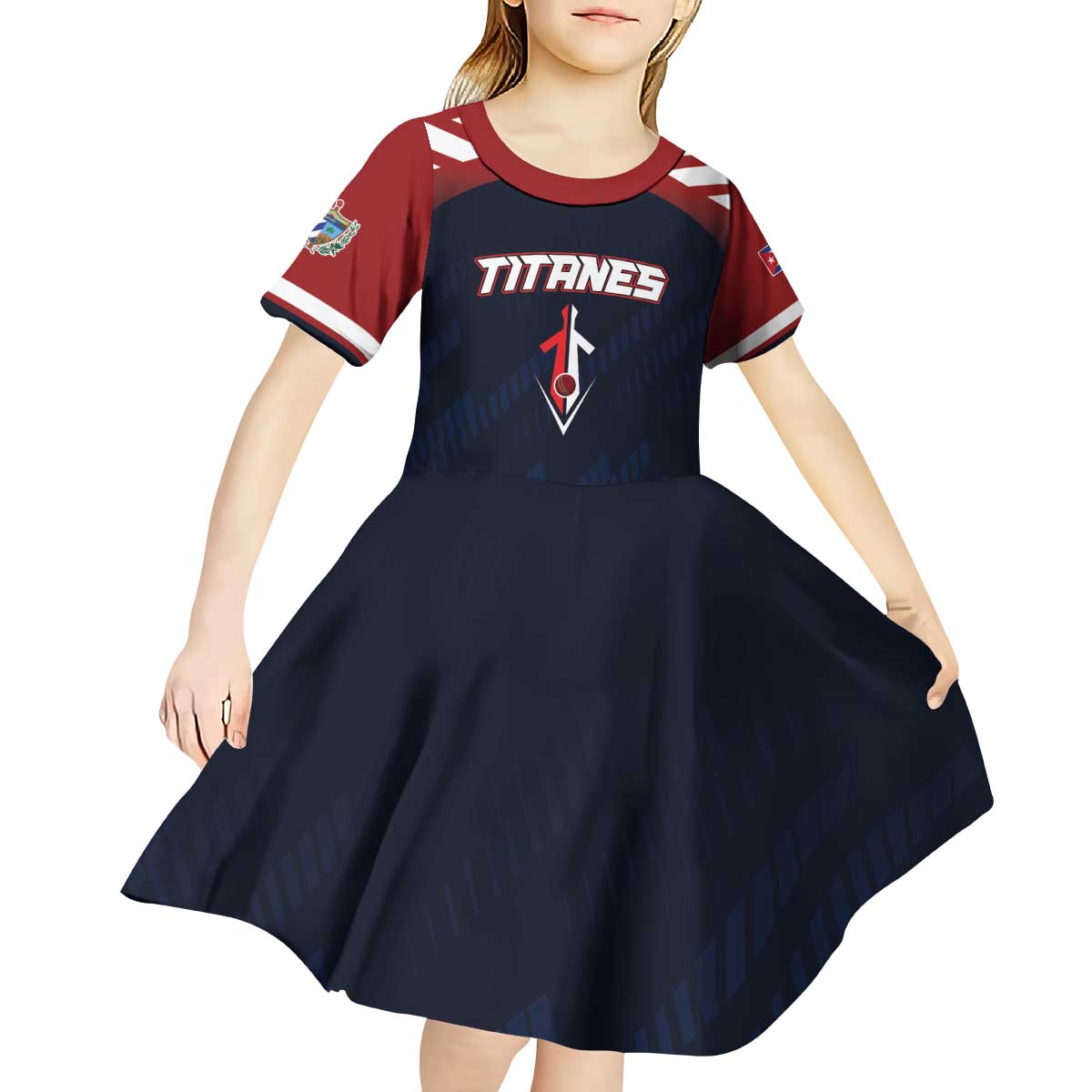 Custom Baseball Titanes Florida Kid Short Sleeve Dress Puerto Rico Boys Come On