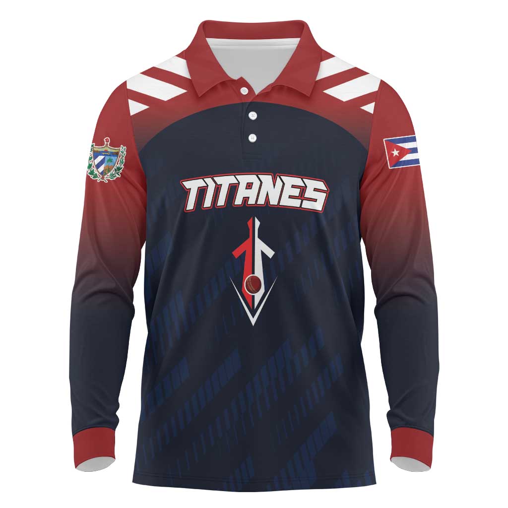 Custom Baseball Titanes Florida Long Sleeve Polo Shirt Puerto Rico Boys Come On