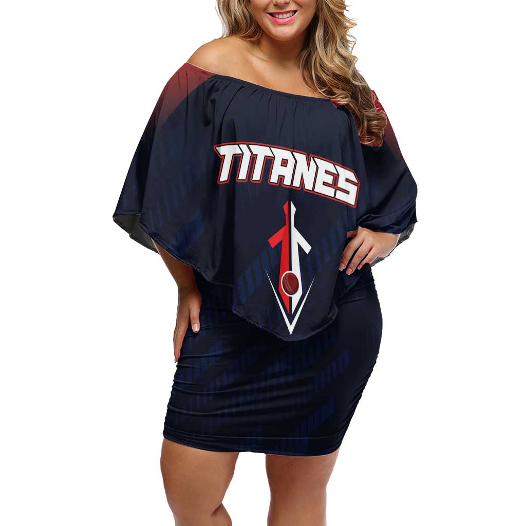 Custom Baseball Titanes Florida Off Shoulder Short Dress Puerto Rico Boys Come On