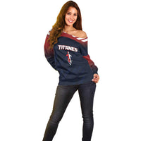 Custom Baseball Titanes Florida Off Shoulder Sweater Puerto Rico Boys Come On