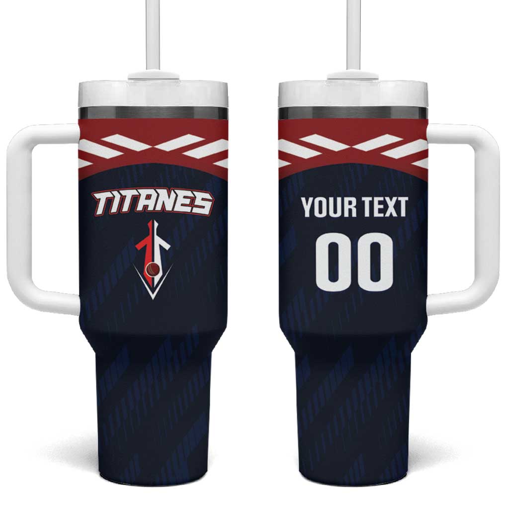 Custom Baseball Titanes Florida Tumbler With Handle Puerto Rico Boys Come On