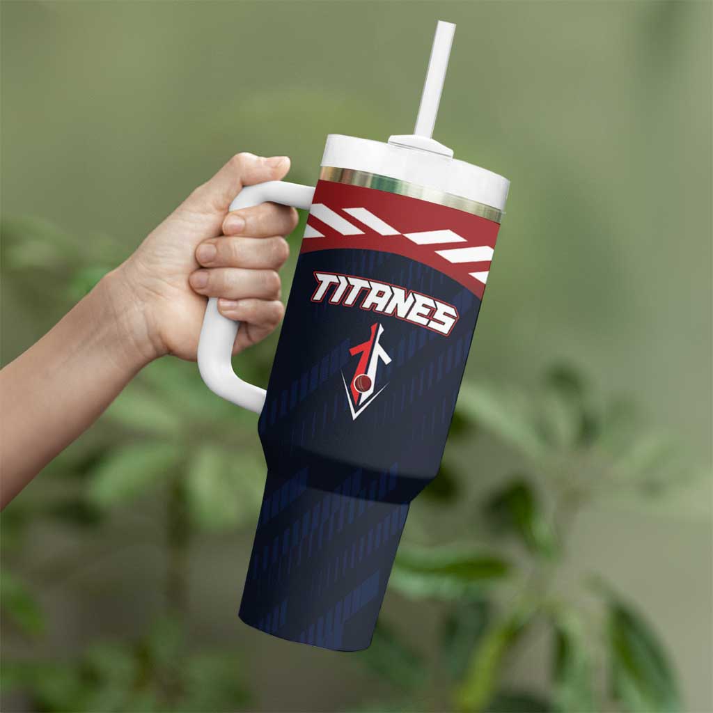 Custom Baseball Titanes Florida Tumbler With Handle Puerto Rico Boys Come On