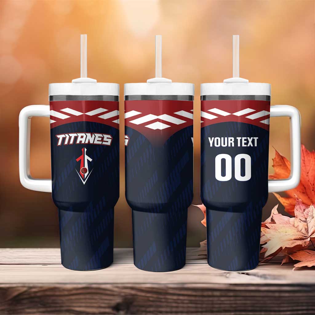 Custom Baseball Titanes Florida Tumbler With Handle Puerto Rico Boys Come On