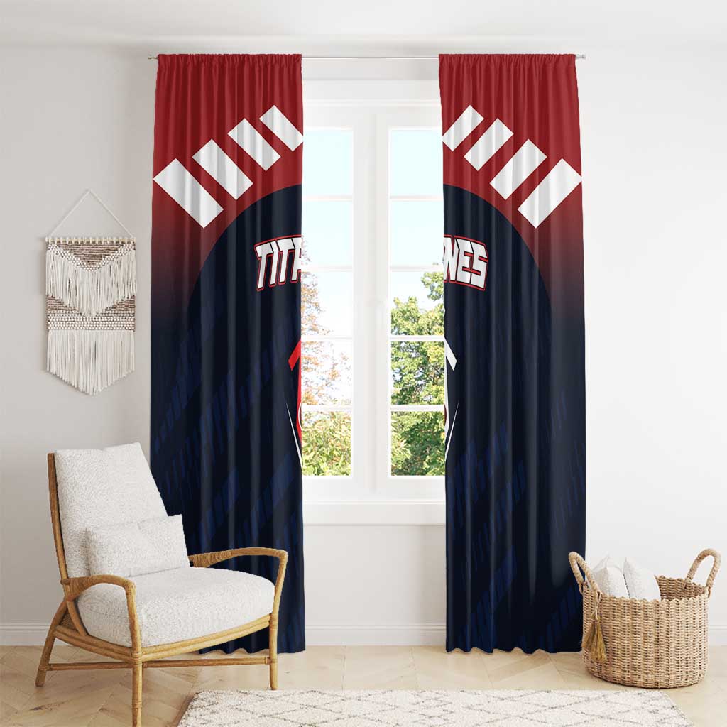 Baseball Titanes Florida Window Curtain Puerto Rico Boys Come On