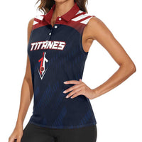 Custom Baseball Titanes Florida Women Sleeveless Polo Shirt Puerto Rico Boys Come On