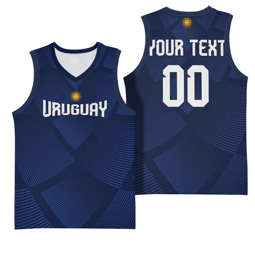 Custom Uruguay 2026 World Football Basketball Jersey La Celeste Go Up To The Sky