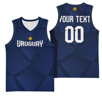 Custom Uruguay 2026 World Football Basketball Jersey La Celeste Go Up To The Sky