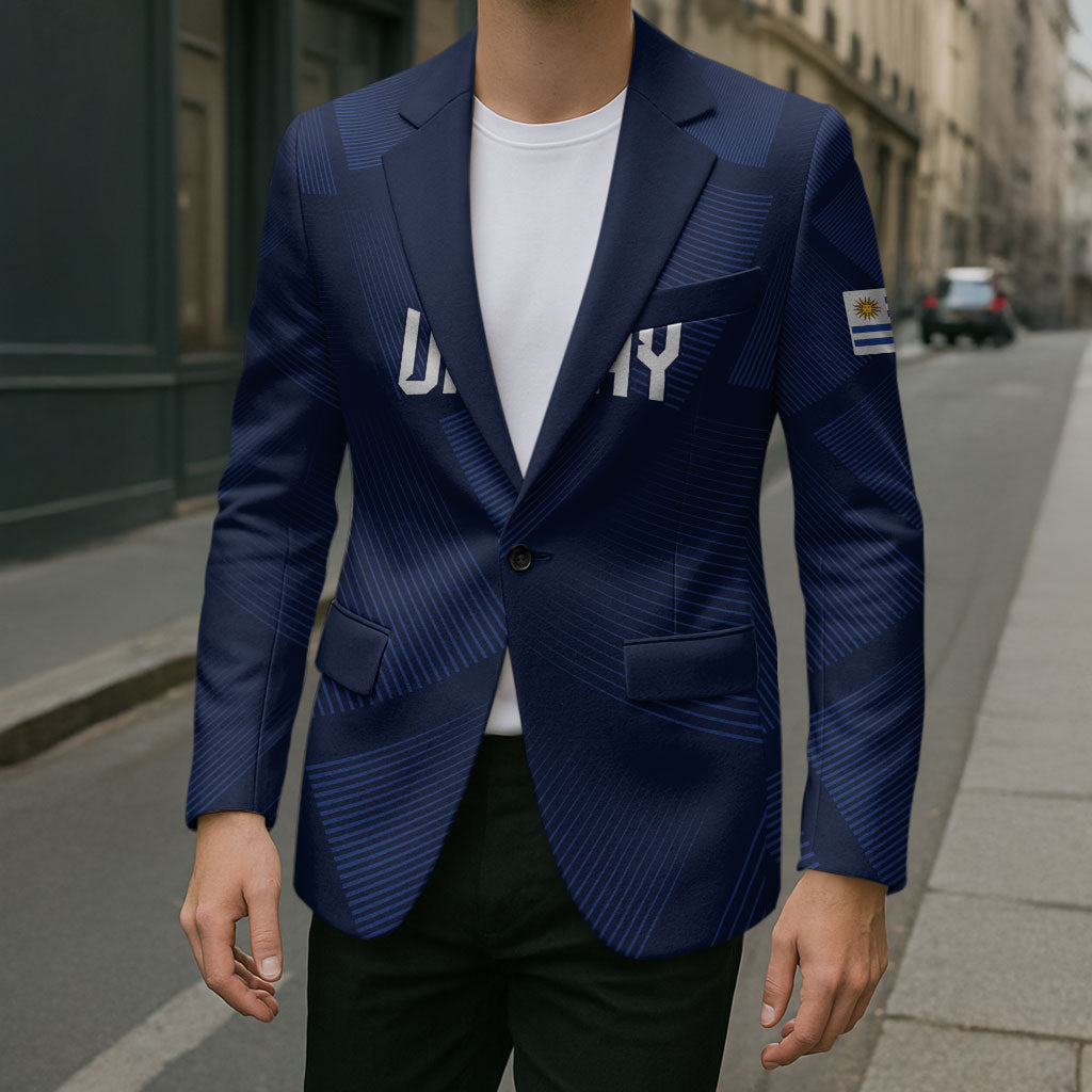 Custom Uruguay 2026 World Football Blazer La Celeste Go Up To The Sky