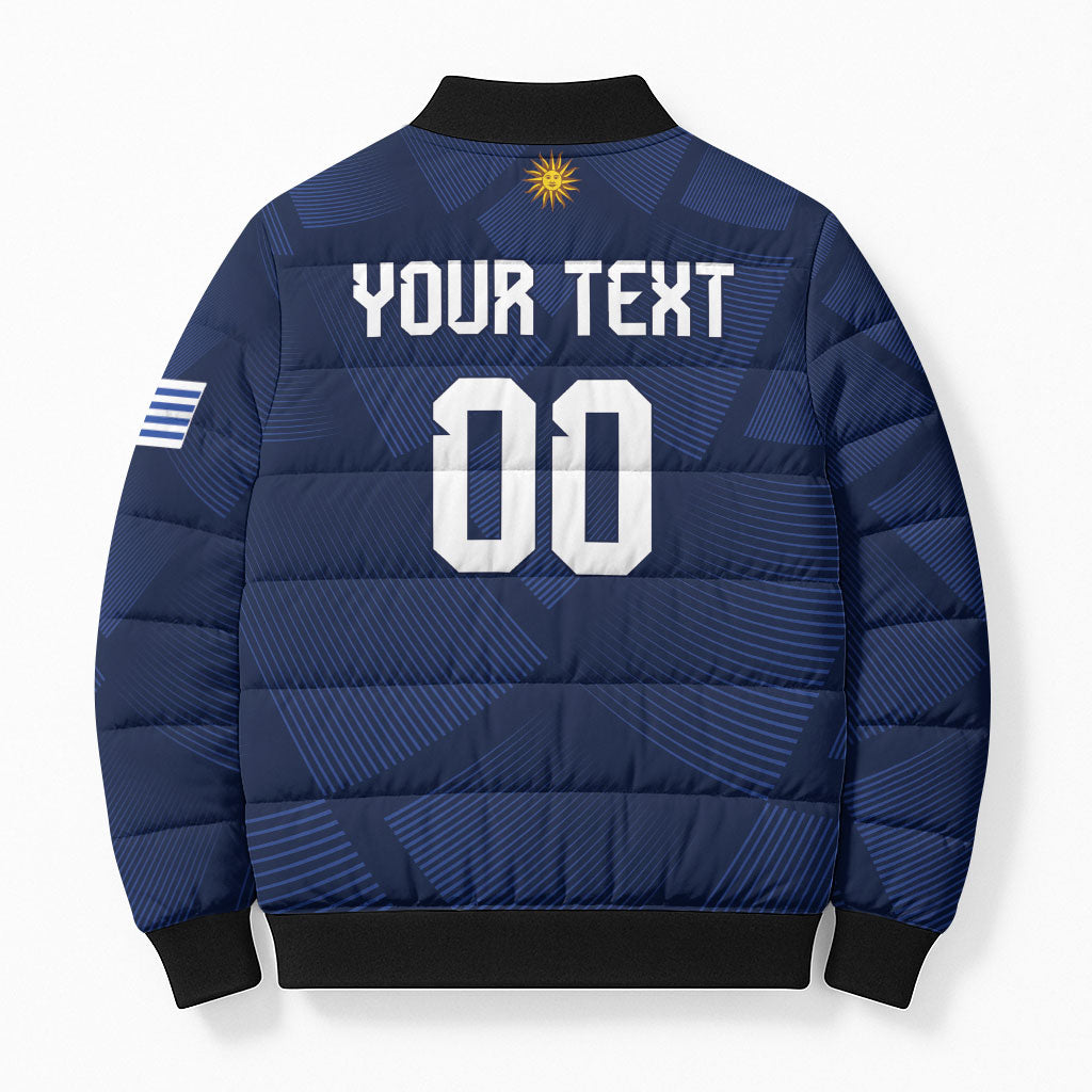 Custom Uruguay 2026 World Football Bomber Puffer Jacket La Celeste Go Up To The Sky