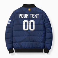 Custom Uruguay 2026 World Football Bomber Puffer Jacket La Celeste Go Up To The Sky