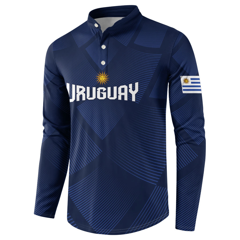 Custom Uruguay 2026 World Football Button Sweatshirt La Celeste Go Up To The Sky