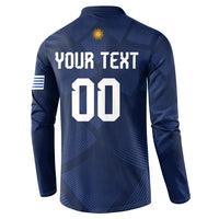 Custom Uruguay 2026 World Football Button Sweatshirt La Celeste Go Up To The Sky