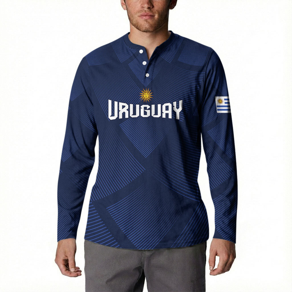 Custom Uruguay 2026 World Football Button Sweatshirt La Celeste Go Up To The Sky
