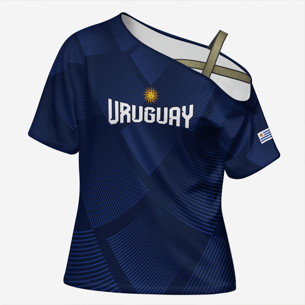 Custom Uruguay 2026 World Football Cross Shoulder Shirt La Celeste Go Up To The Sky
