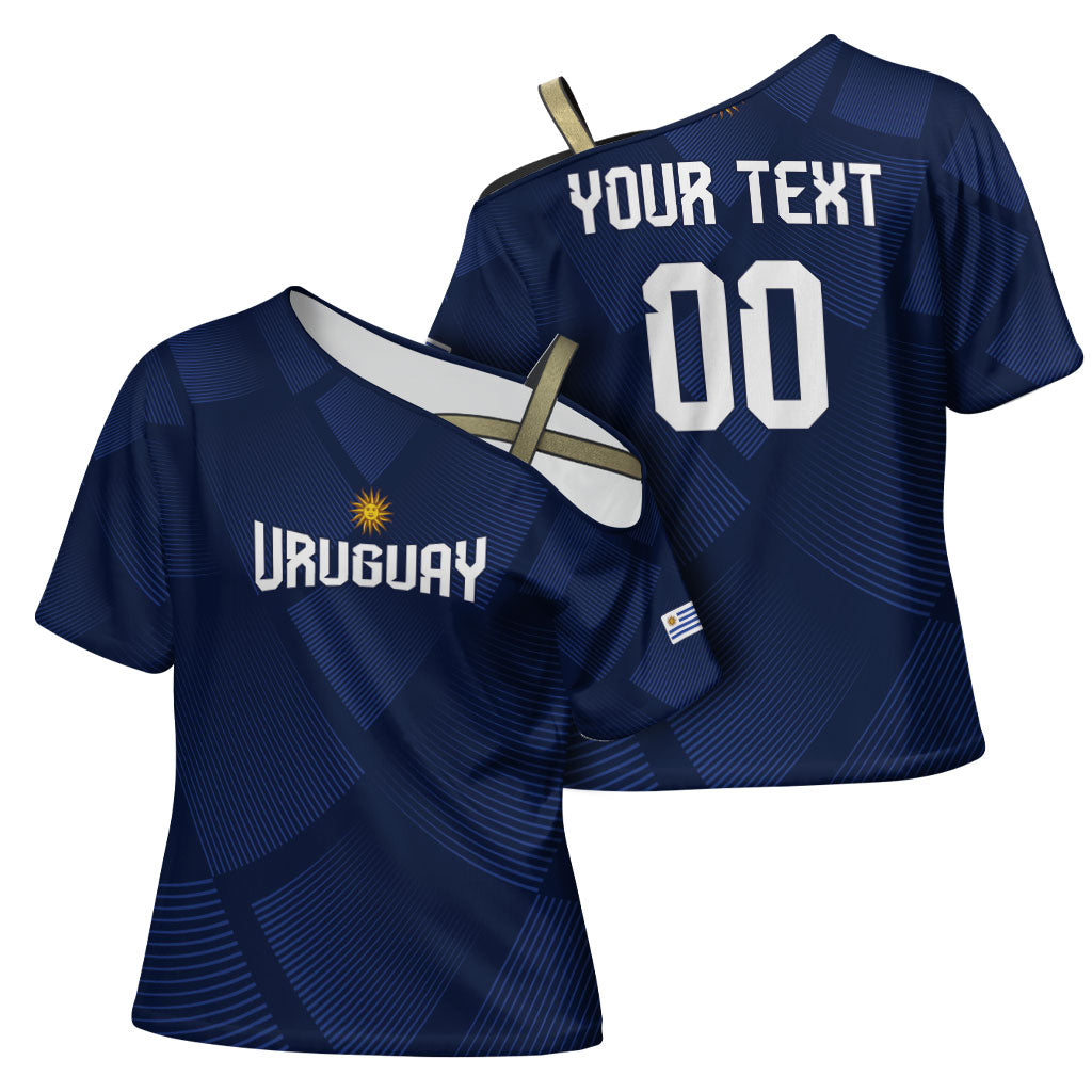 Custom Uruguay 2026 World Football Cross Shoulder Shirt La Celeste Go Up To The Sky