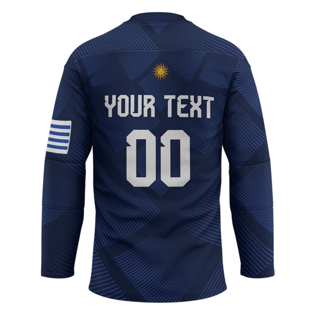 Custom Uruguay 2026 World Football Hockey Jersey La Celeste Go Up To The Sky