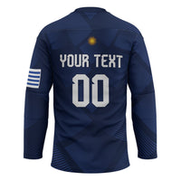 Custom Uruguay 2026 World Football Hockey Jersey La Celeste Go Up To The Sky